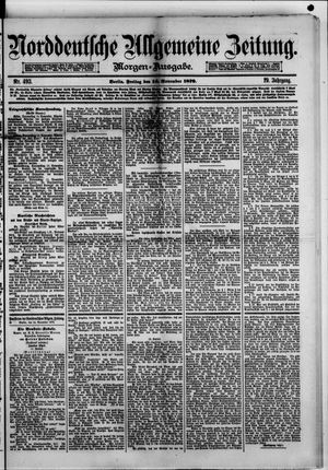 Norddeutsche allgemeine Zeitung vom 14.11.1879