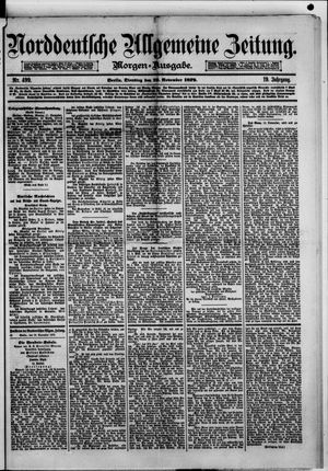 Norddeutsche allgemeine Zeitung vom 18.11.1879