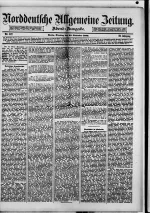 Norddeutsche allgemeine Zeitung vom 25.11.1879