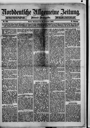 Norddeutsche allgemeine Zeitung on Nov 29, 1879