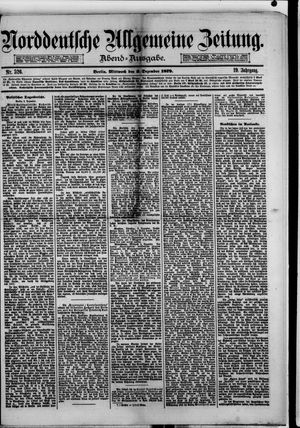 Norddeutsche allgemeine Zeitung vom 03.12.1879