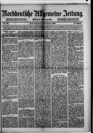 Norddeutsche allgemeine Zeitung vom 11.12.1879