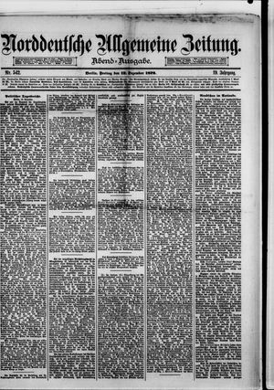 Norddeutsche allgemeine Zeitung vom 12.12.1879