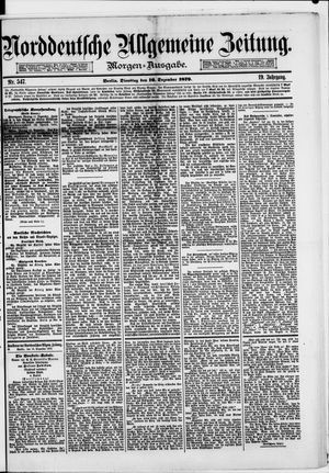 Norddeutsche allgemeine Zeitung vom 16.12.1879