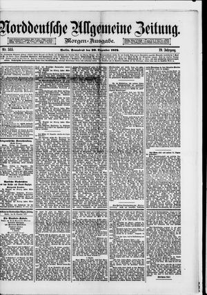 Norddeutsche allgemeine Zeitung vom 20.12.1879
