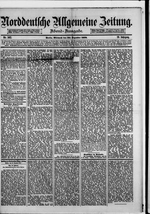 Norddeutsche allgemeine Zeitung vom 24.12.1879