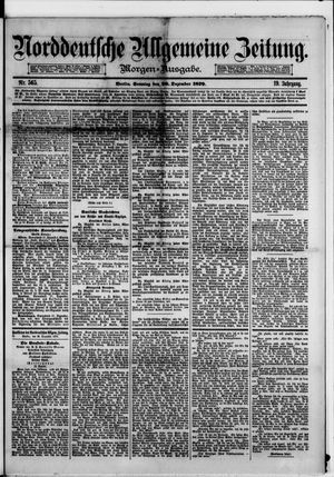 Norddeutsche allgemeine Zeitung vom 28.12.1879