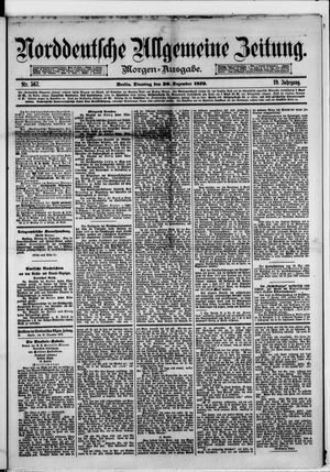 Norddeutsche allgemeine Zeitung on Dec 30, 1879