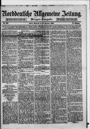 Norddeutsche allgemeine Zeitung on Dec 31, 1879