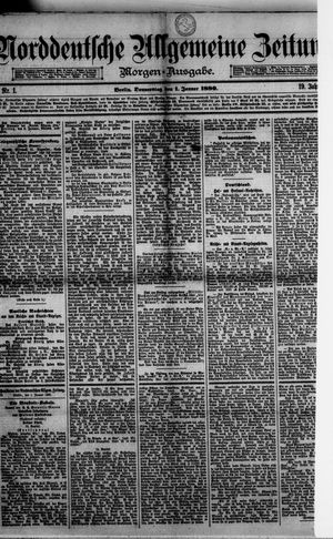 Norddeutsche allgemeine Zeitung vom 01.01.1880