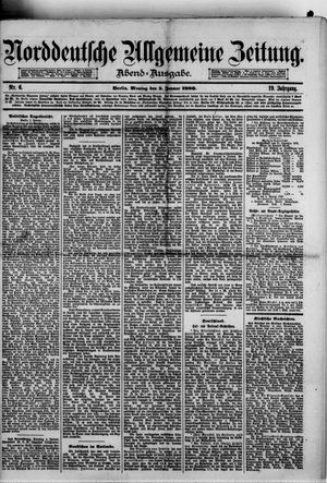 Norddeutsche allgemeine Zeitung vom 05.01.1880