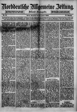 Norddeutsche allgemeine Zeitung vom 10.01.1880