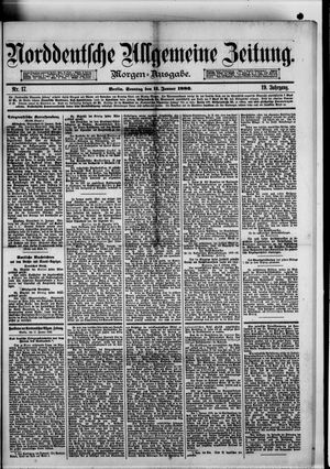 Norddeutsche allgemeine Zeitung vom 11.01.1880