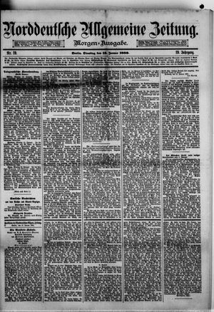 Norddeutsche allgemeine Zeitung vom 13.01.1880
