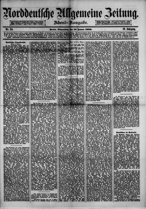 Norddeutsche allgemeine Zeitung vom 15.01.1880