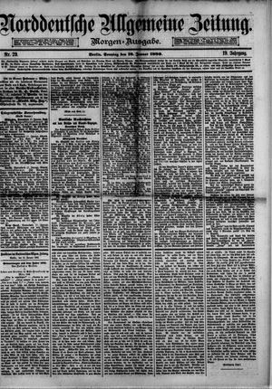 Norddeutsche allgemeine Zeitung vom 18.01.1880