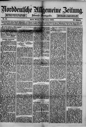 Norddeutsche allgemeine Zeitung vom 26.01.1880