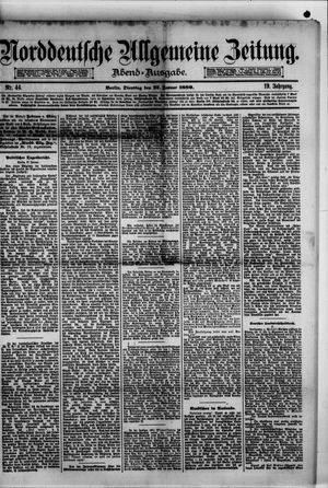Norddeutsche allgemeine Zeitung on Jan 27, 1880