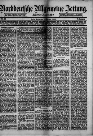 Norddeutsche allgemeine Zeitung vom 13.02.1880