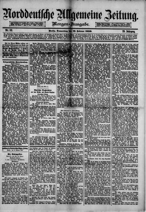 Norddeutsche allgemeine Zeitung vom 19.02.1880