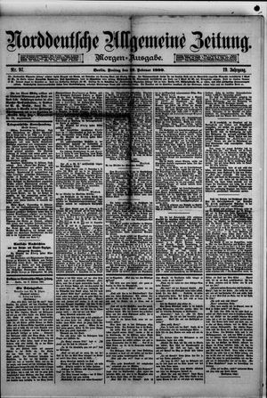 Norddeutsche allgemeine Zeitung vom 27.02.1880