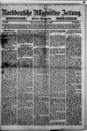 Norddeutsche allgemeine Zeitung on May 18, 1880