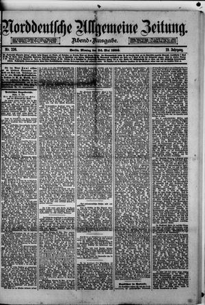 Norddeutsche allgemeine Zeitung on May 24, 1880