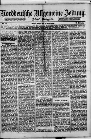 Norddeutsche allgemeine Zeitung vom 31.05.1880