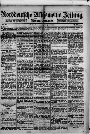 Norddeutsche allgemeine Zeitung vom 10.06.1880