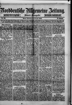 Norddeutsche allgemeine Zeitung vom 10.06.1880