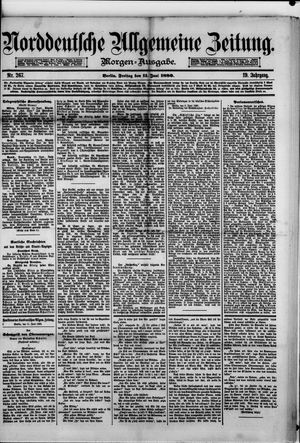 Norddeutsche allgemeine Zeitung vom 11.06.1880