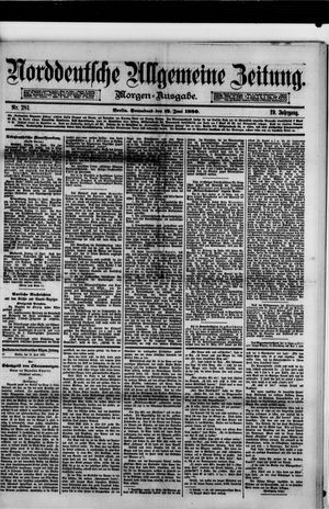 Norddeutsche allgemeine Zeitung on Jun 19, 1880