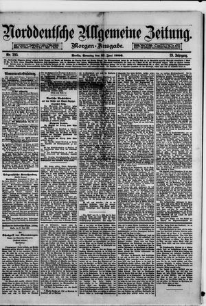 Norddeutsche allgemeine Zeitung on Jun 27, 1880