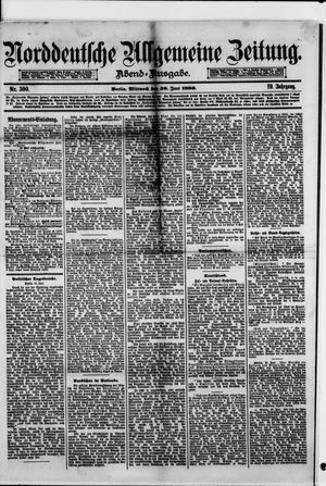 Norddeutsche allgemeine Zeitung vom 30.06.1880