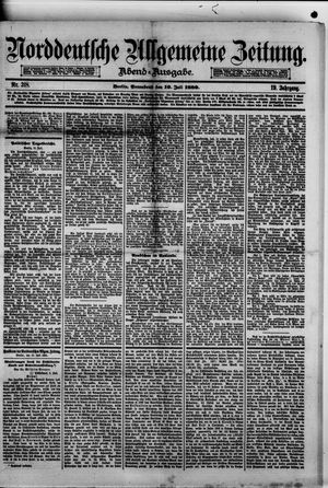 Norddeutsche allgemeine Zeitung vom 10.07.1880