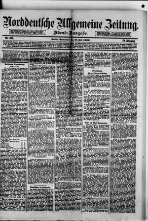 Norddeutsche allgemeine Zeitung vom 17.07.1880