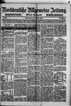 Norddeutsche allgemeine Zeitung vom 19.07.1880