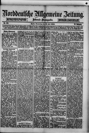 Norddeutsche allgemeine Zeitung on Jul 22, 1880