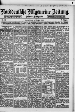 Norddeutsche allgemeine Zeitung vom 26.07.1880