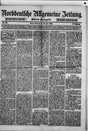 Norddeutsche allgemeine Zeitung vom 28.07.1880