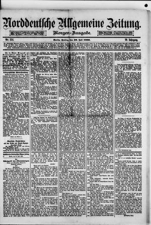 Norddeutsche allgemeine Zeitung vom 30.07.1880
