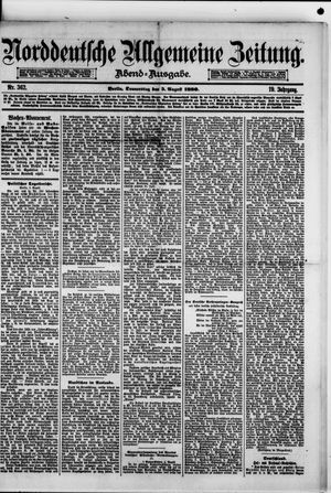 Norddeutsche allgemeine Zeitung vom 05.08.1880
