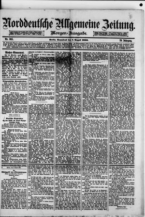 Norddeutsche allgemeine Zeitung vom 07.08.1880
