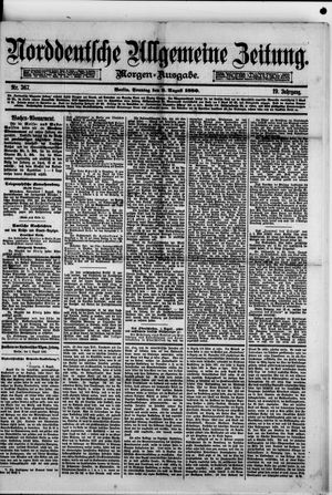 Norddeutsche allgemeine Zeitung vom 08.08.1880