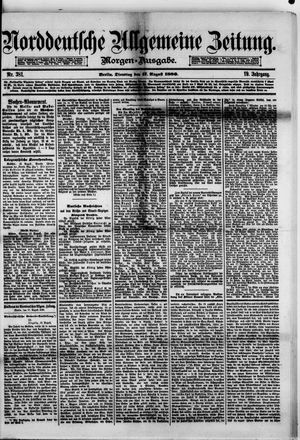 Norddeutsche allgemeine Zeitung vom 17.08.1880