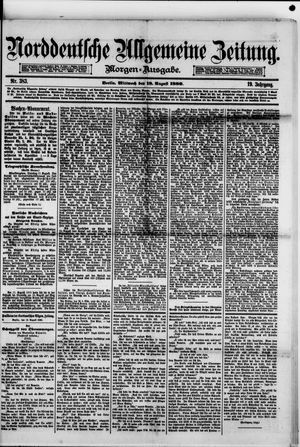 Norddeutsche allgemeine Zeitung vom 18.08.1880