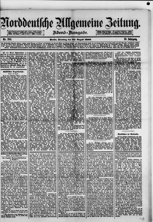 Norddeutsche allgemeine Zeitung vom 24.08.1880