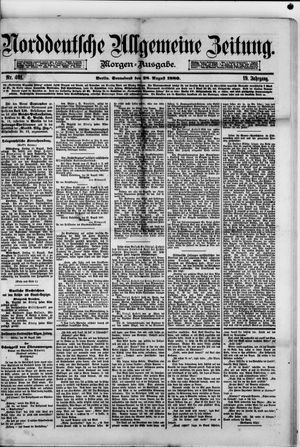 Norddeutsche allgemeine Zeitung vom 28.08.1880