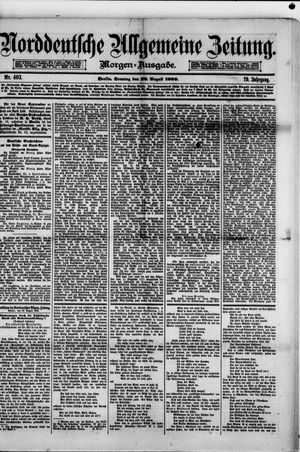 Norddeutsche allgemeine Zeitung vom 29.08.1880