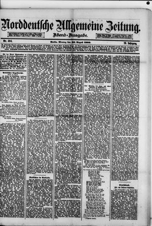 Norddeutsche allgemeine Zeitung vom 30.08.1880